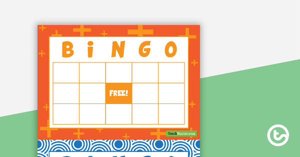 Blank Bingo Cards with Free Space