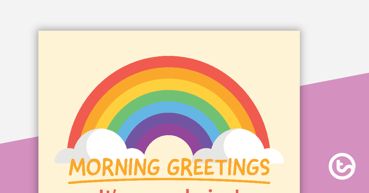 Preview image for Morning Greetings Display - teaching resource