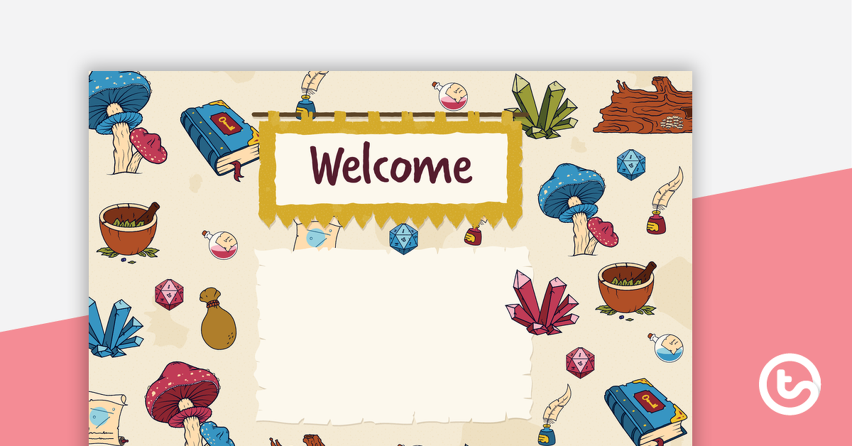 Preview image for Sorcerer Supplies – Welcome Sign and Name Tags - teaching resource