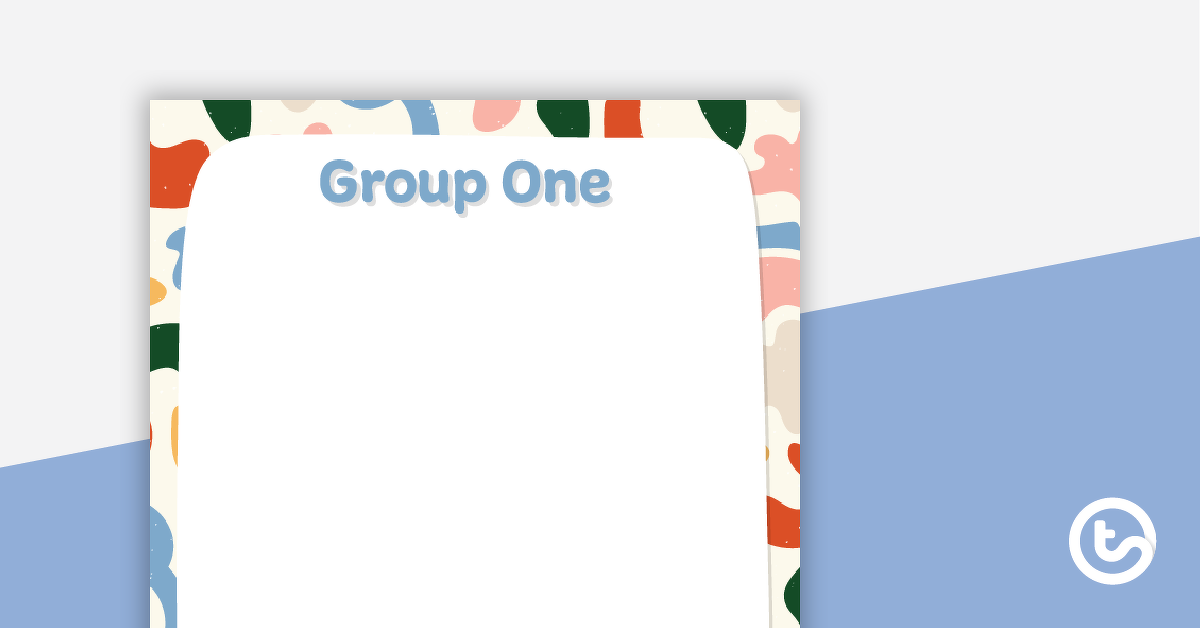 Preview image for Abstract Pattern – Grouping Posters - teaching resource