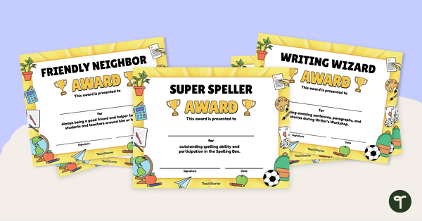 Preview image for Editable End-of-Year Class Superlative Awards - teaching resource