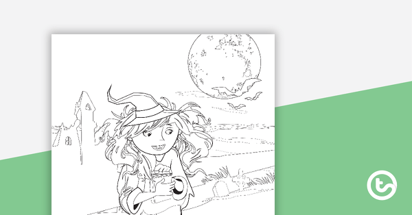 Witch Colouring In Picture