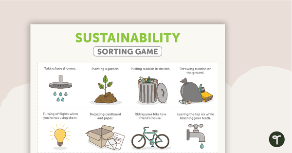 Sustainability Sorting Game