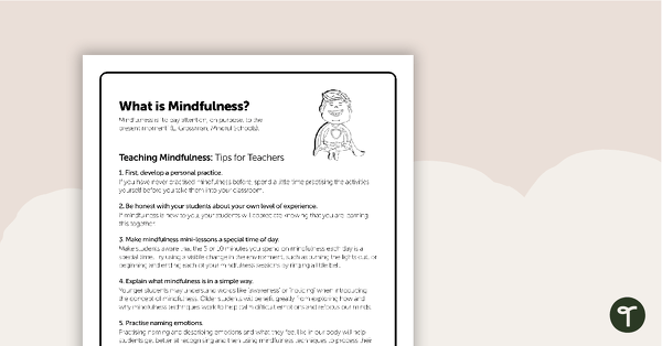 Mindfulness Teacher Information Sheet