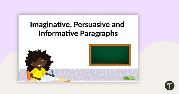 想象力，有说服力和信息丰富的段落PowerPoint