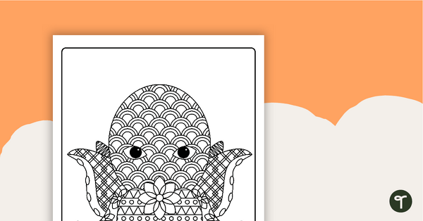 Octopus Mindful Colouring Sheet