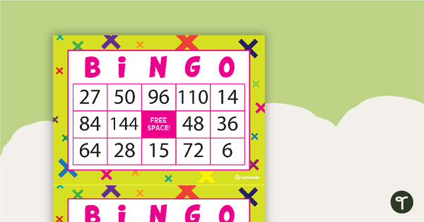 乘法Bingo - 0-12乘以表GY.dF4y2Ba