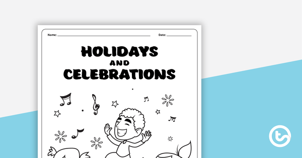 Celebrations and Holidays – Lower Primary Workbook