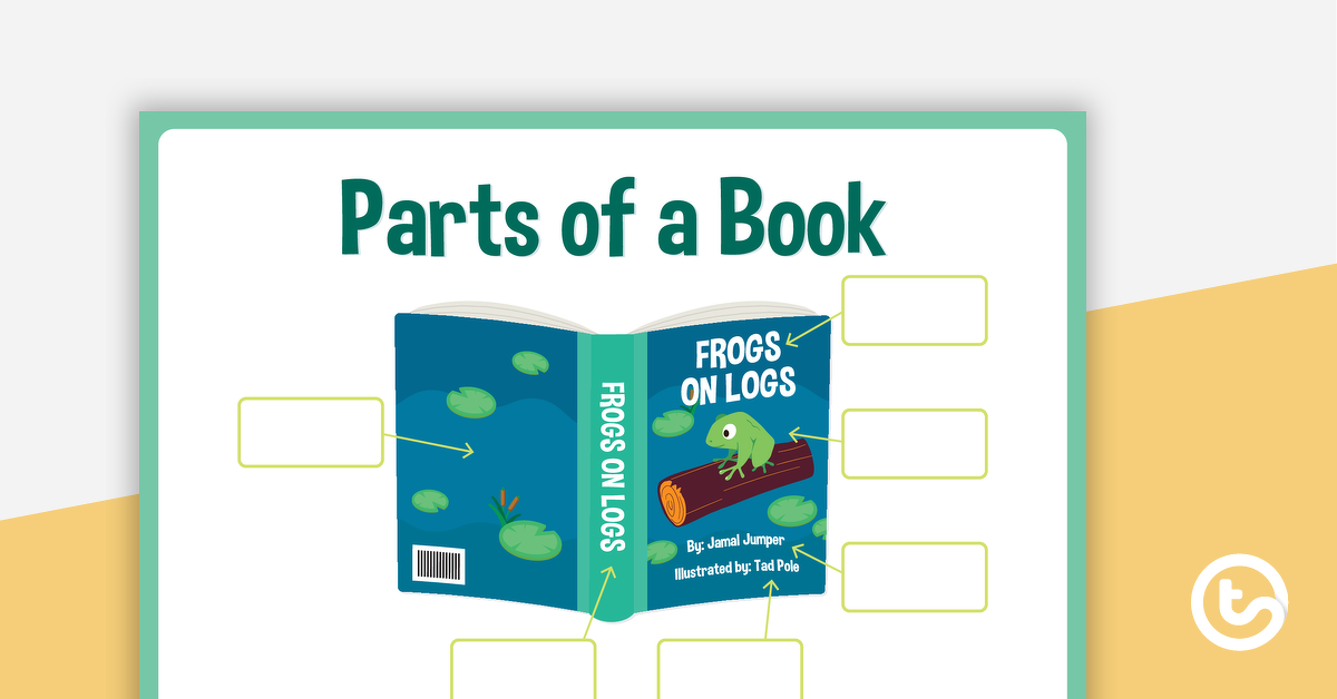 Parts of a Book – Cut and Paste Activity
