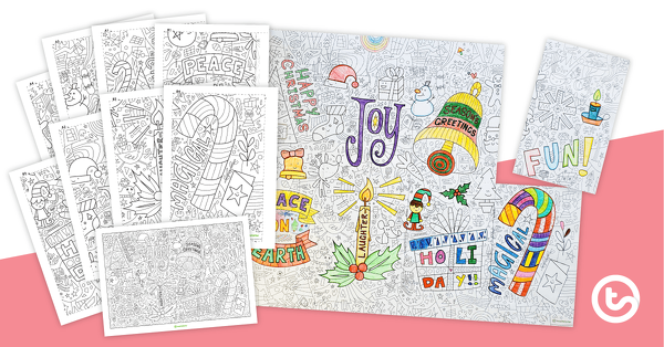 Giant Colouring Sheet – Christmas